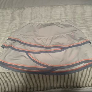 Tennis skirt White with color trim